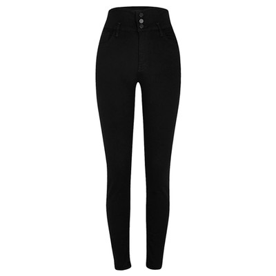 Black Hailey High Rise Skinny Jeans