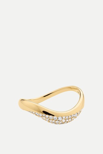 Dôme Figure Diamond Dipped Ring