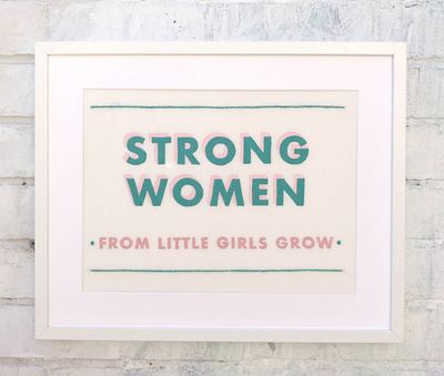 Strong Women From Little Girls Art from Modern Floss
