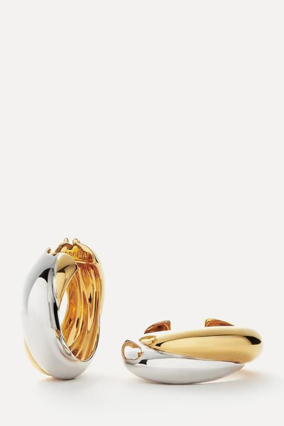 Chunky Entwine Medium Hoop Earrings from Lucy Williams x Missoma