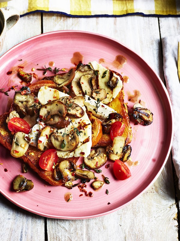 Mushroom & Halloumi French Toast