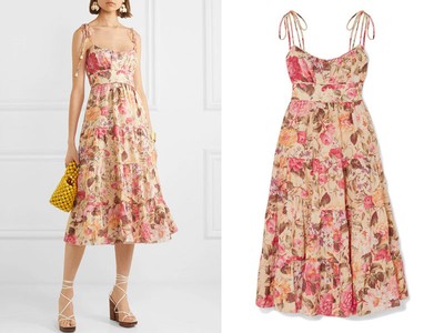 Honour Floral Print Linen Dress from Zimmermann