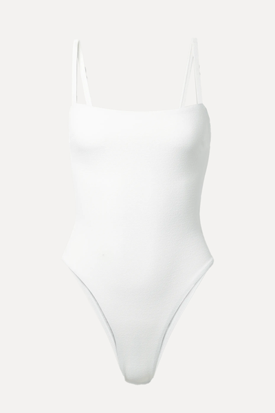 Petite Square Recycled-Seersucker Swimsuit  from Matteau