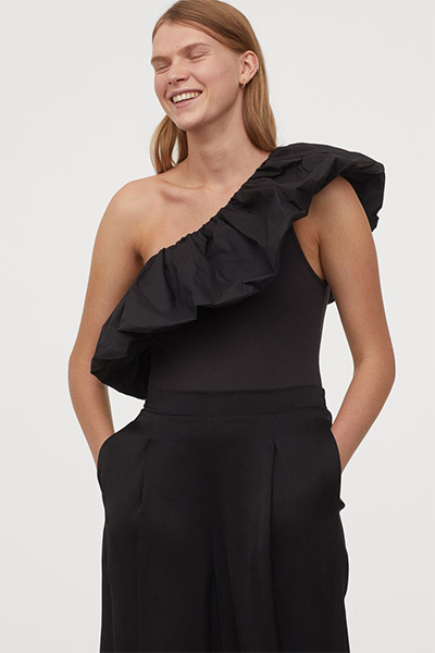 Flounced One-Shoulder Body from H&M