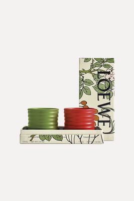 Luscious Pea & Tomato Leaves Scented Candle Gift Set from Loewe