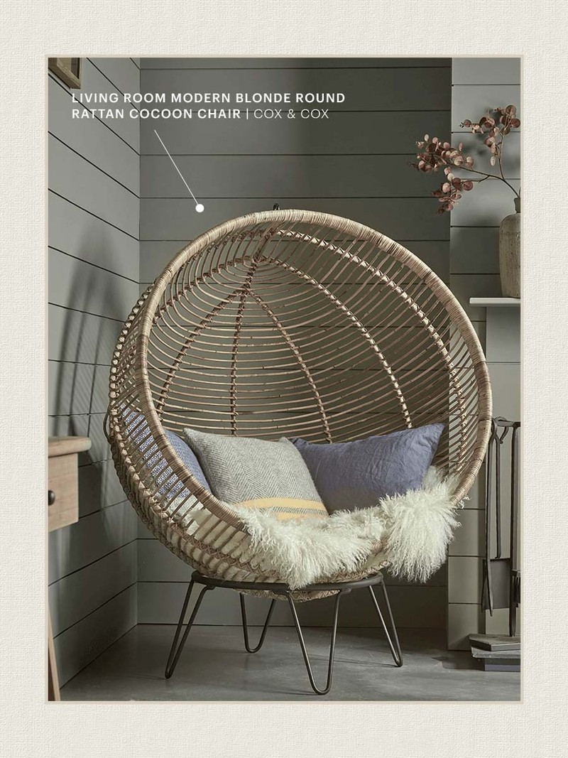 Round Rattan Cocoon Chair