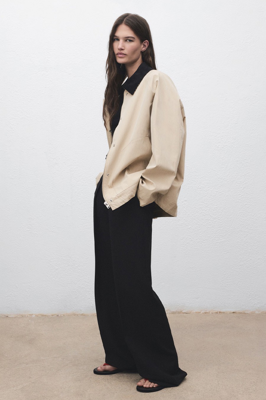 Cotton Jacket With Corduroy Collar from Mango