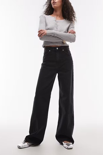 Lupine High Rise Wide Leg Jeans from ARKET