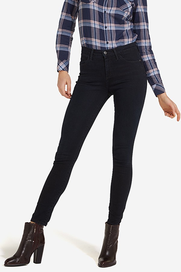 High Skinny Jeans In Blueblack