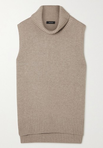 Molly Cashmere Turtleneck Tank  from Lisa Yang