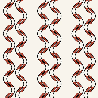 Double Swirl Wallpaper from Ottoline 