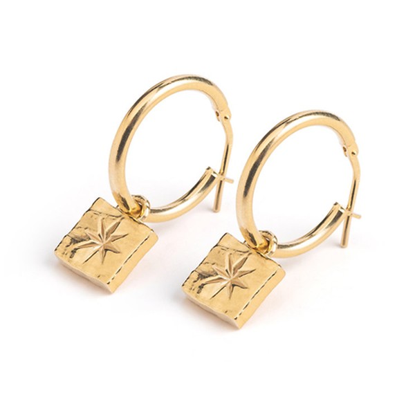 Alice Catherine Prettiest Star Hoop Earrings from Mikaela Lyons