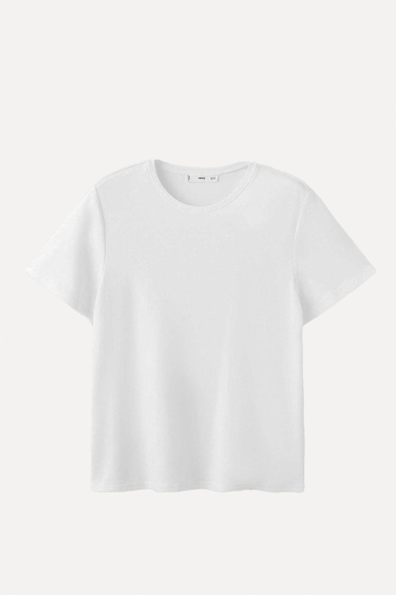 Short-Sleeved Cotton T-Shirt from Mango