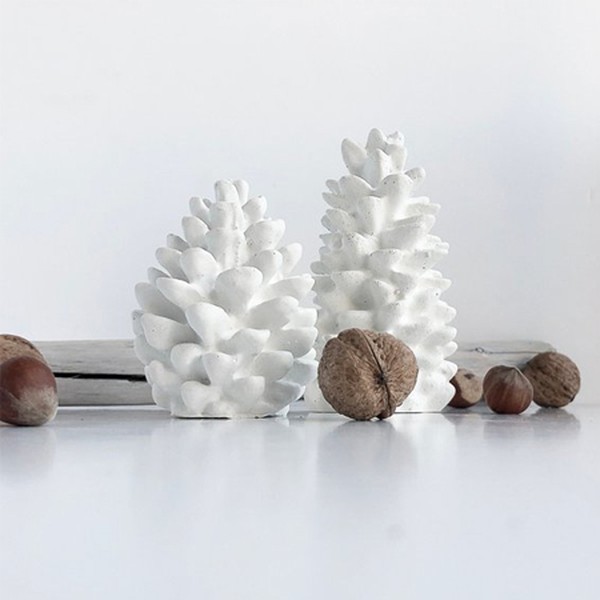 Concrete Pine Cone Set from Concrete Raw