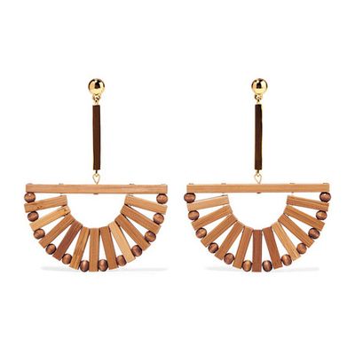 Bamboo And Gold-Tone Earrings from Cult Gaia