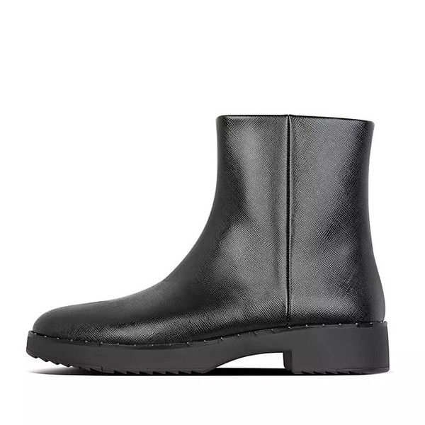 Mari Safferano Textured Patent Ankle Boots