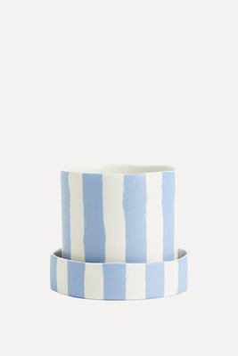Patterned Plant Pot & Saucer from H&M