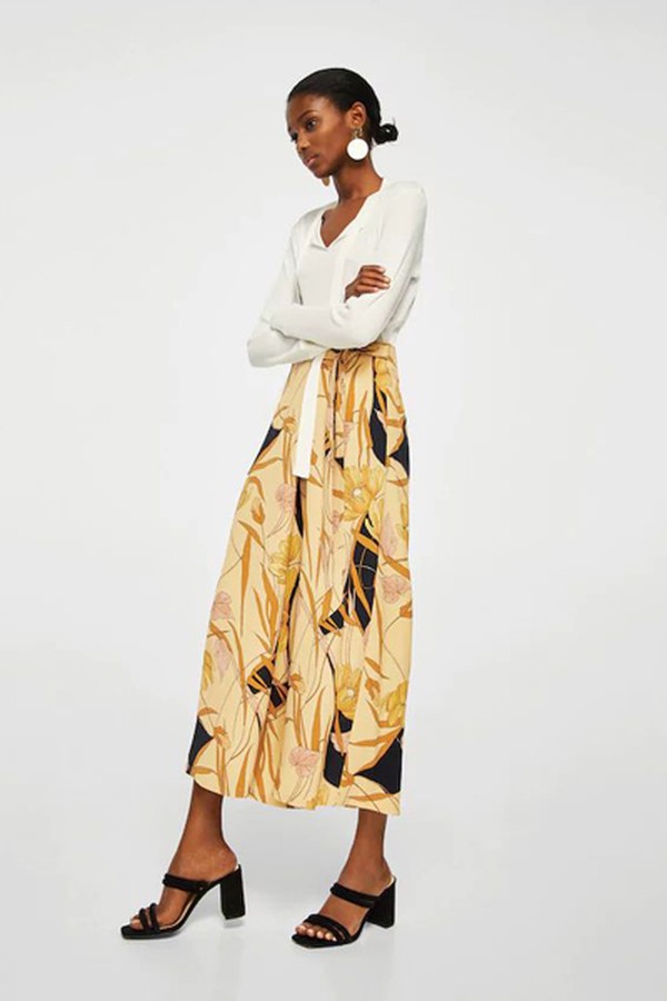 Floral Palazzo Trousers from Mango