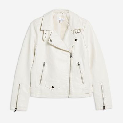 PU Biker Jacket from Topshop