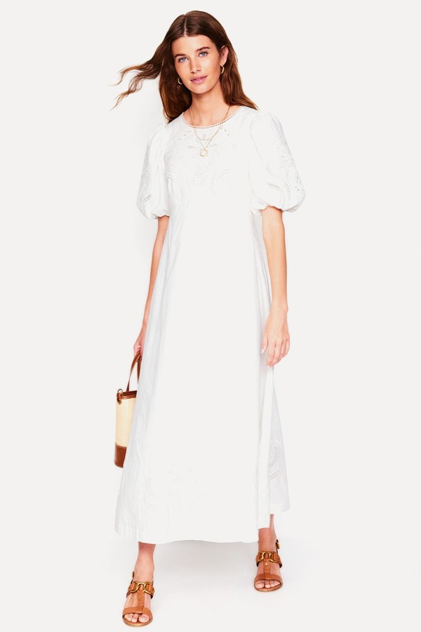 Empire Broderie Tea Dress from Boden