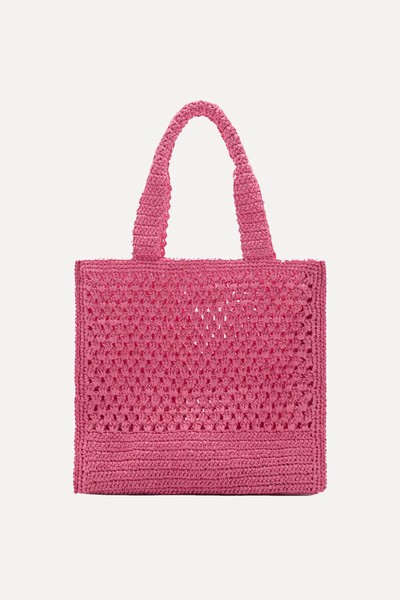 Sofi Crochet Shopper Bag from Mango