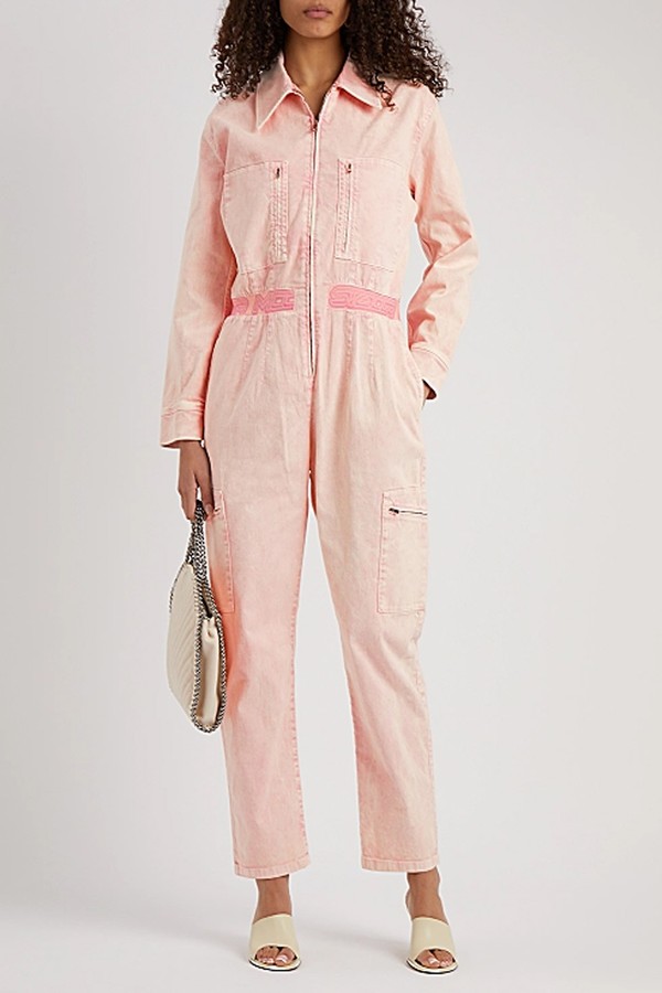 Light Pink Stretch-denim Jumpsuit from Stella McCartney