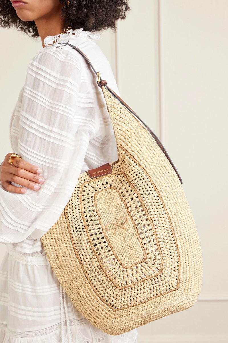 Raffia Bow Hobo Bag from Anya Hindmarch