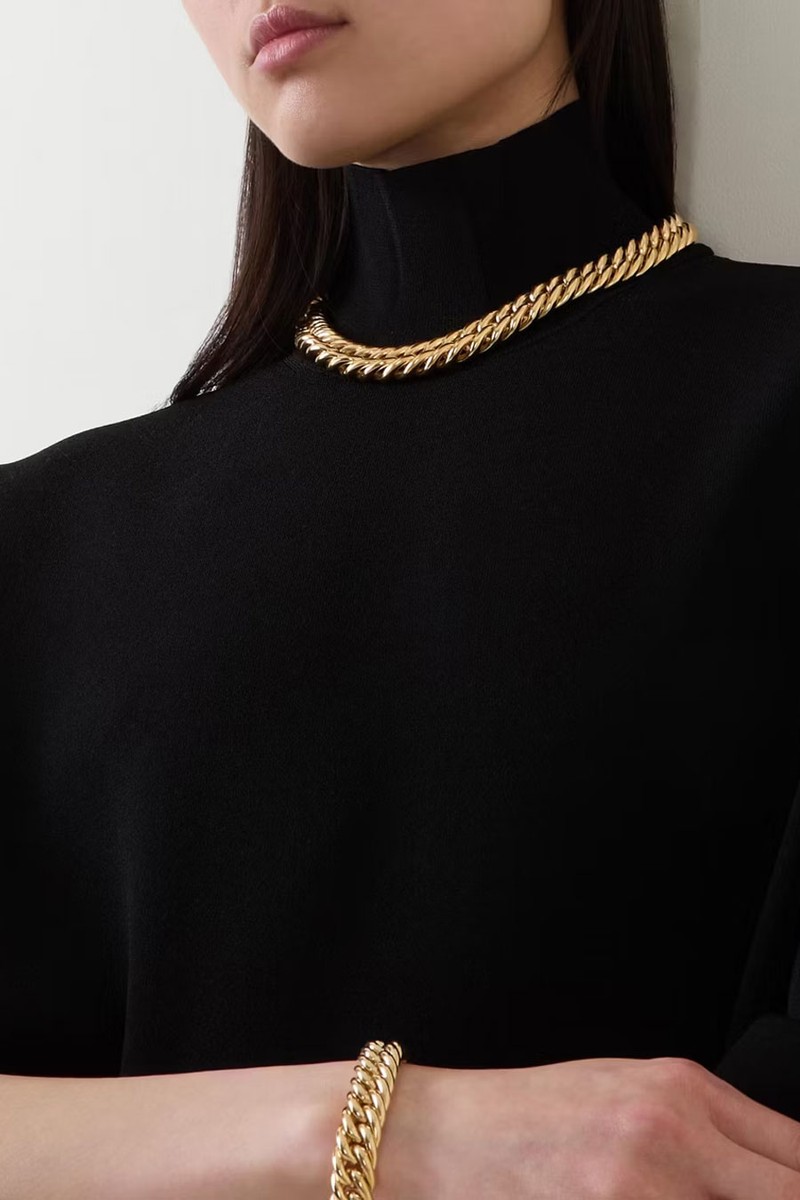 Large Curb Chain Necklace from Tilly Sveaas