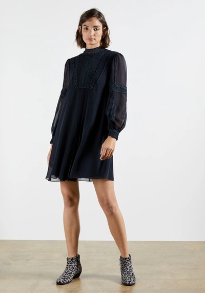 Georrgi Lace Tape Tunic Dress