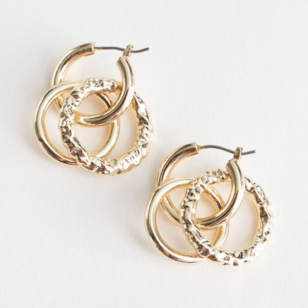 Dangling Trio Hoop Earrings from & Other Stories