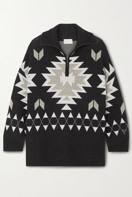 Haldi Merino Wool Intarsia Sweater from  We Norwegians 
