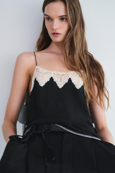 Lace Trim Camisole Top from Zara