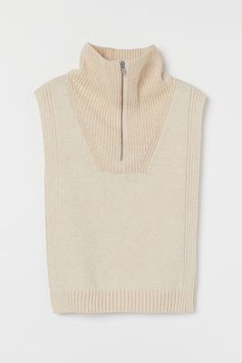 Knitted Zip-Up Collar from H&M
