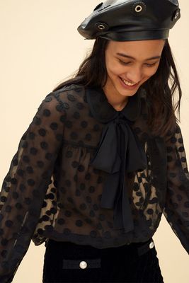 Plumetis Pussy Bow Blouse from Claudie Pierlot
