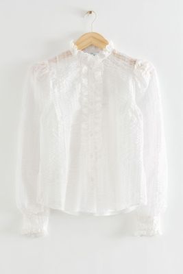 Structured Frill Detail Blouse from & Other Stories