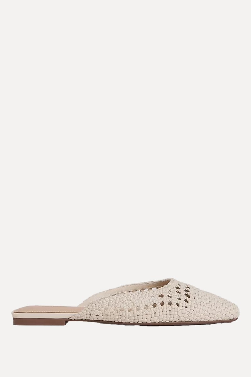 Marta Woven Flat Mules from Reiss