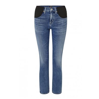 Elsa Slim Fit Blue Boyfriend Maternity Jeans from Citizens Of Humanity