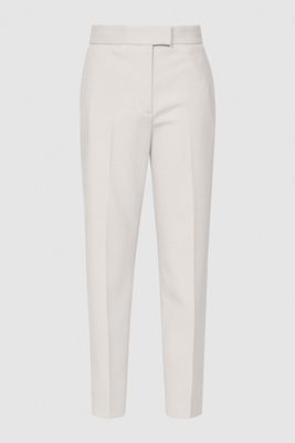 Honour Twill Weave Cropped Trousers from Reiss