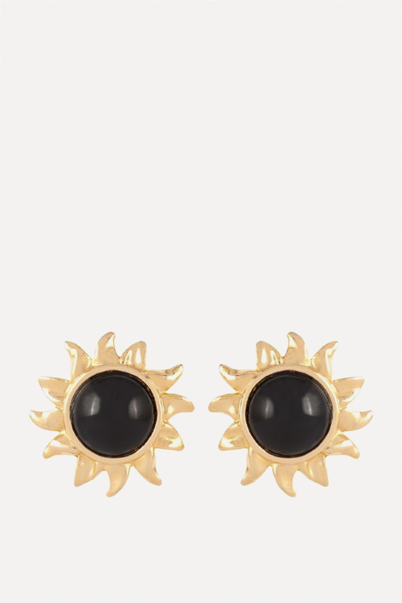 1980s Vintage Sun Clip-On Earrings from Susan Caplan 