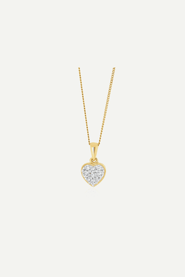 Lab Diamond Heart Pendant Necklace