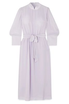 Silk Crepe De Chine Belted Dress from Simone Rocha