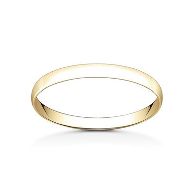 D Shape Plain Wedding Ring from Vashi