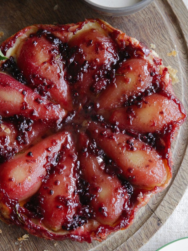 Pear & Blackberry Tarte Tatin