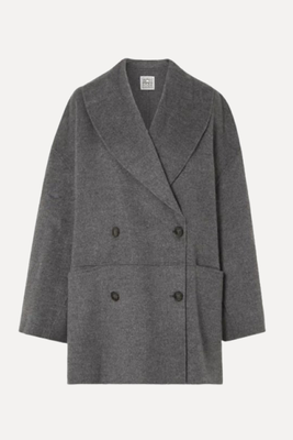 Double-Breasted Paneled Wool Jacket from Totême