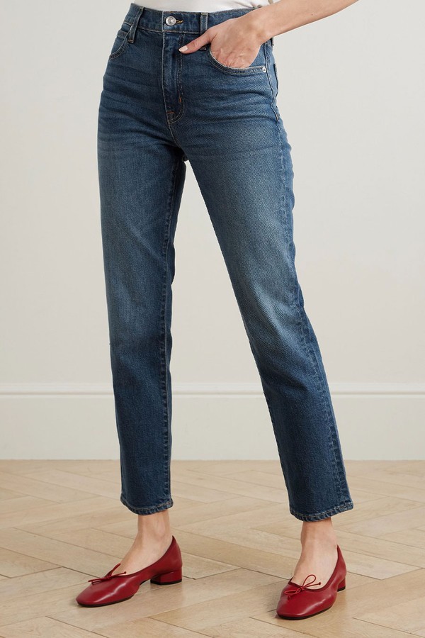 Virginia High-Rise Slim-Leg Jeans from Slvrlake