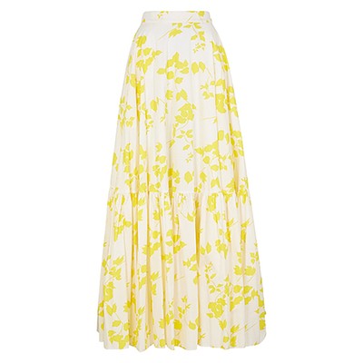 Floral Print Cotton Maxi Skirt from Plan C