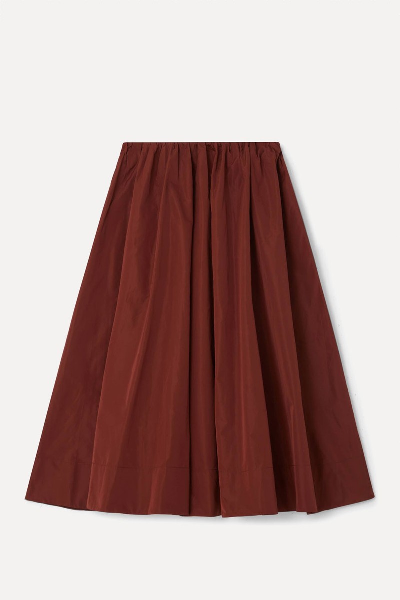 A-Lined Silk Skirt from Dagmar