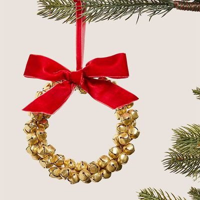 Large Hanging Bell Wreath Decoration