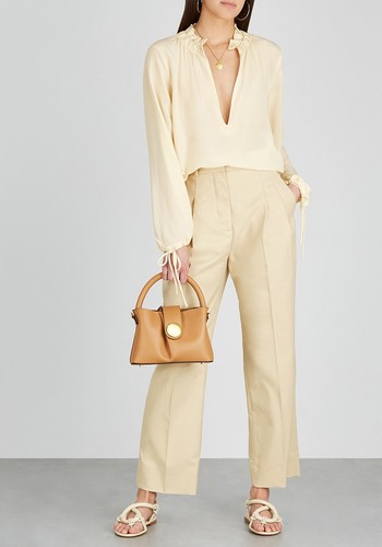 Chesnutt Cream Silk Blouse, £305 | By Malene Birger