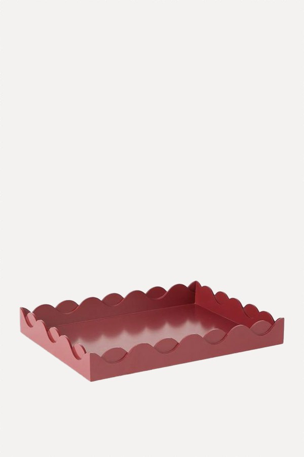 Scalloped Bubble Lacquer Tray from John Lewis